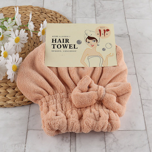 Factory Price Super Absorbent Microfiber Hair Towel Wrap for Women