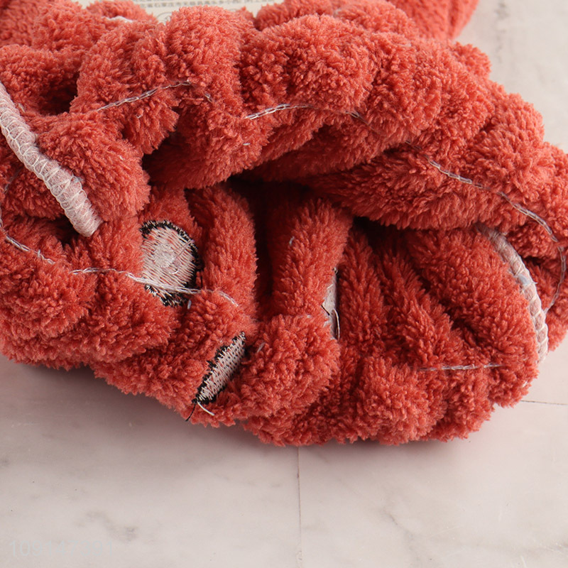 Factory Supply Super Absorbent Fast Drying Hair Towel Wrap for Kids