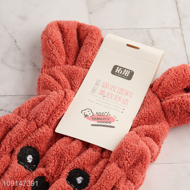 Factory Supply Super Absorbent Fast Drying Hair Towel Wrap for Kids