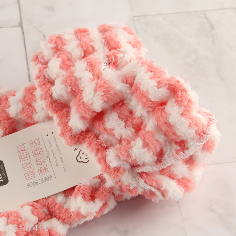 China Wholesale Ultra Absorbent Microfiber Hair Towel Wrap for Kids