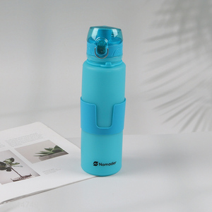 China factory 650ml silicone water bottle drinking bottle for sale