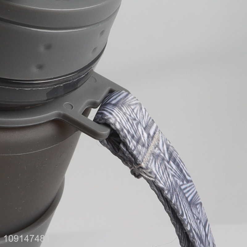 Hot selling portable 350ml silicone water bottle drinking bottle wholesale