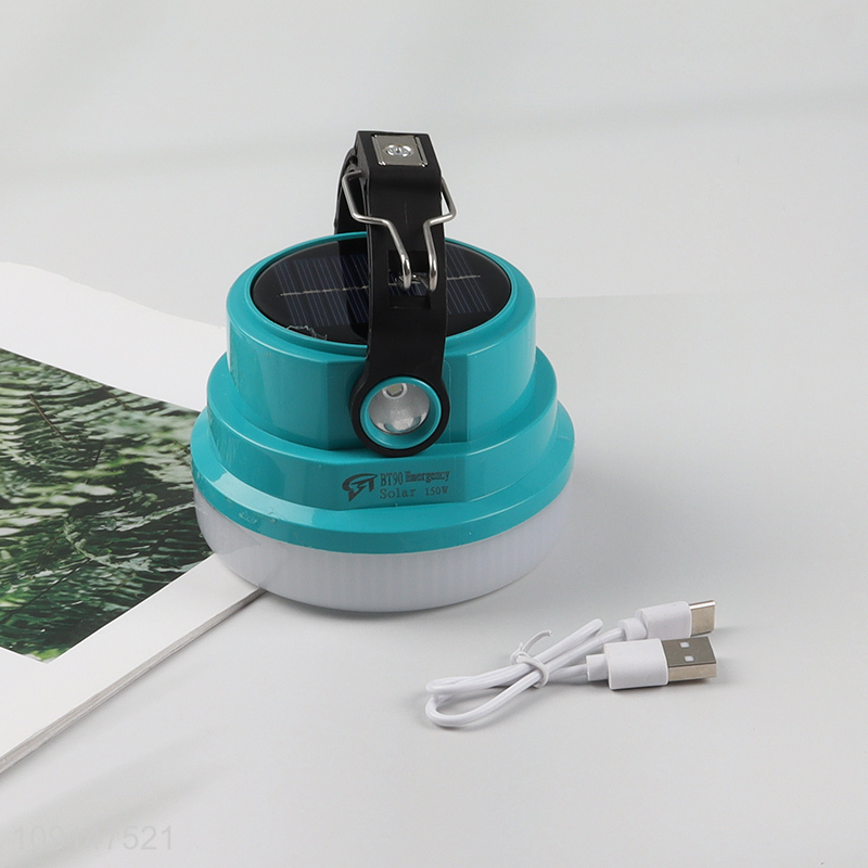 China factory outdoor waterproof solar emergency camping lights for sale