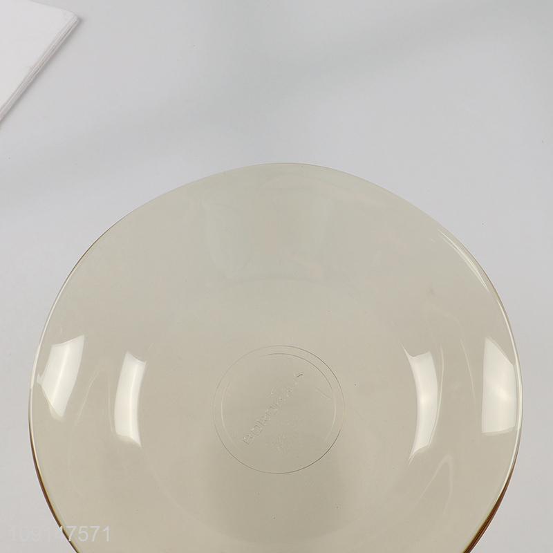 China products unbreakable glass home tableware plate fruit plate for sale