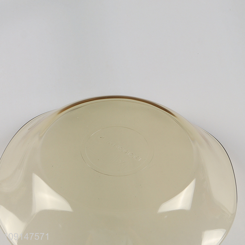 China products unbreakable glass home tableware plate fruit plate for sale