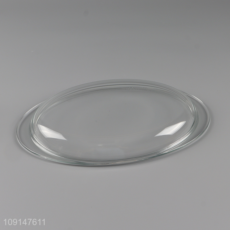 Top selling clear glass heat-resistant soup bowl salad bowl with lid