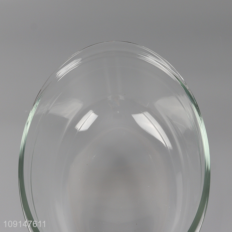 Top selling clear glass heat-resistant soup bowl salad bowl with lid
