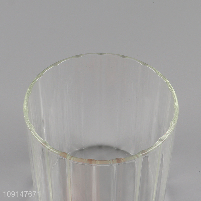 Factory price clear glass sealed storage jar with bamboo lid