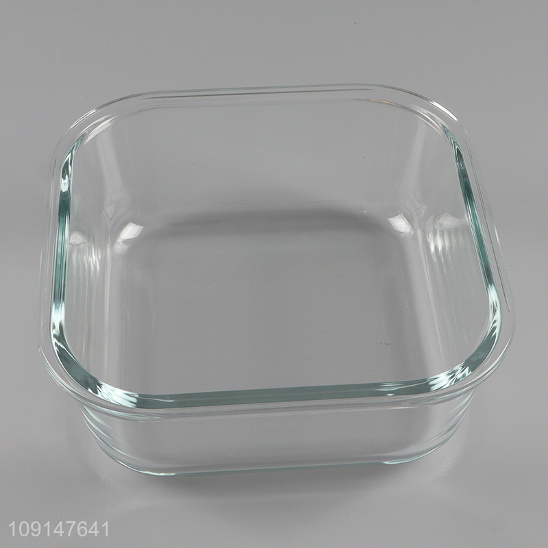 Best selling clear glass food container food preservation box with lid