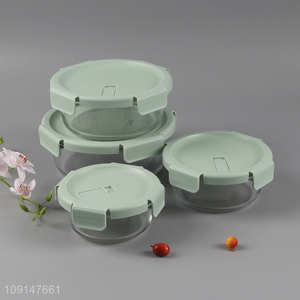 Top quality round clear food preservation box for home kitchen