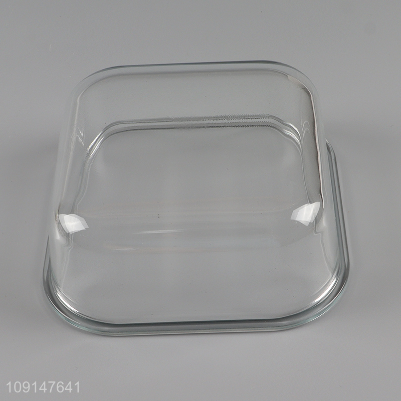 Best selling clear glass food container food preservation box with lid