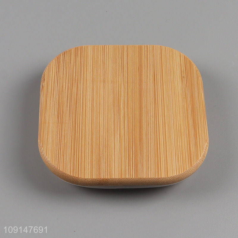 Hot products glass home kitchen sealed storage jar with bamboo lid