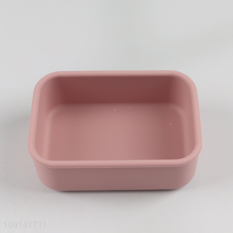 China factory bathroom accessories silicone soap box for household