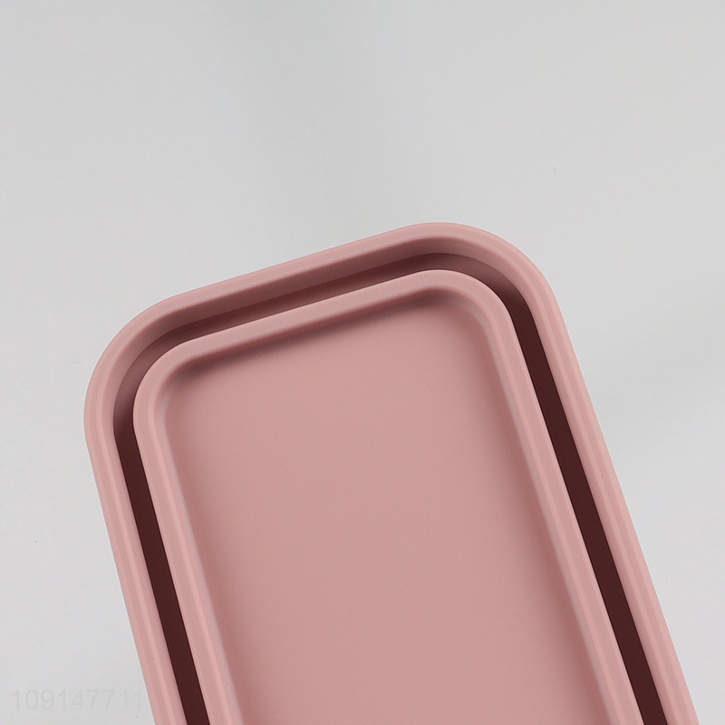 China factory bathroom accessories silicone soap box for household