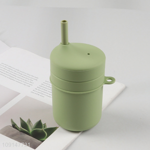 China supplier unbreakable silicone straw cup water cup for sale