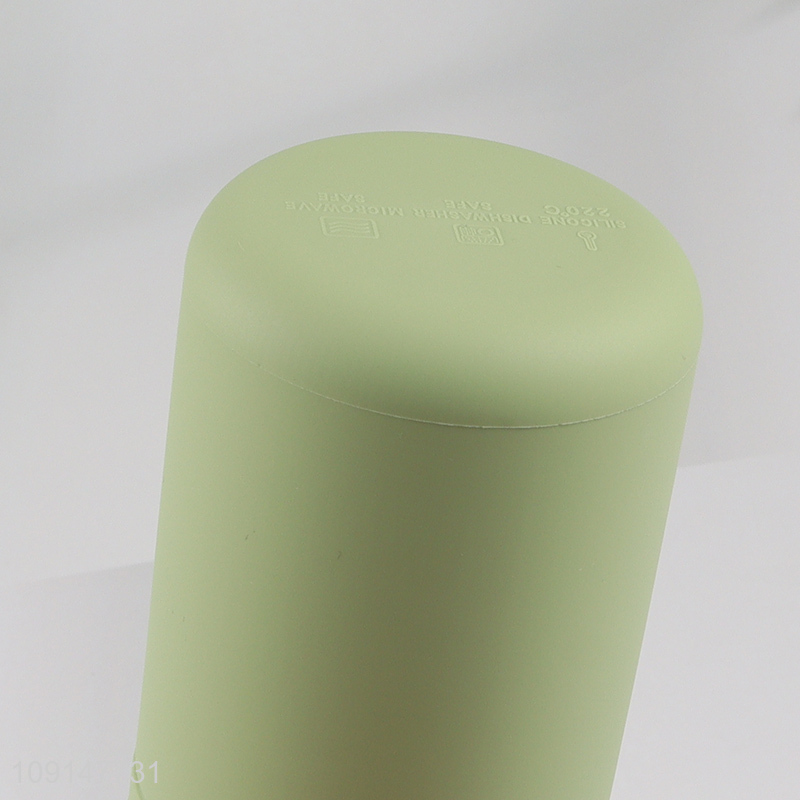 China supplier unbreakable silicone straw cup water cup for sale