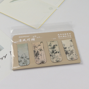 Top selling 4pcs folding Chinese style magnetic bookmark set