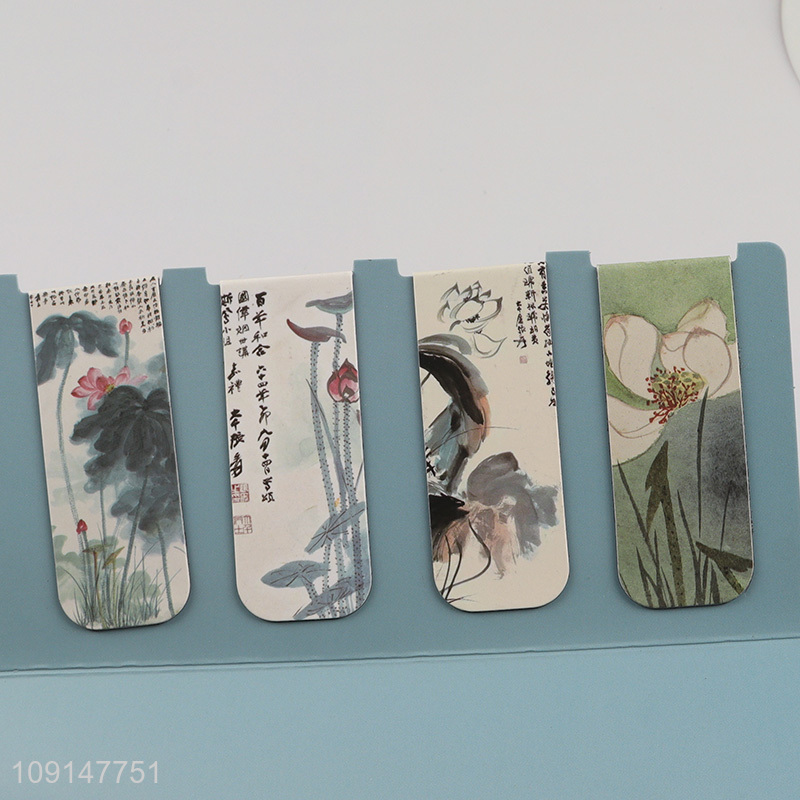 China factory creative portable folding magnetic bookmark for sale