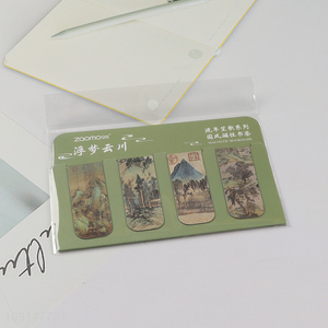 Top products 4pcs school students folding magnetic bookmark set