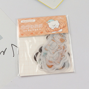 Good selling cartoon 12pcs animal series pvc bookmark page marker