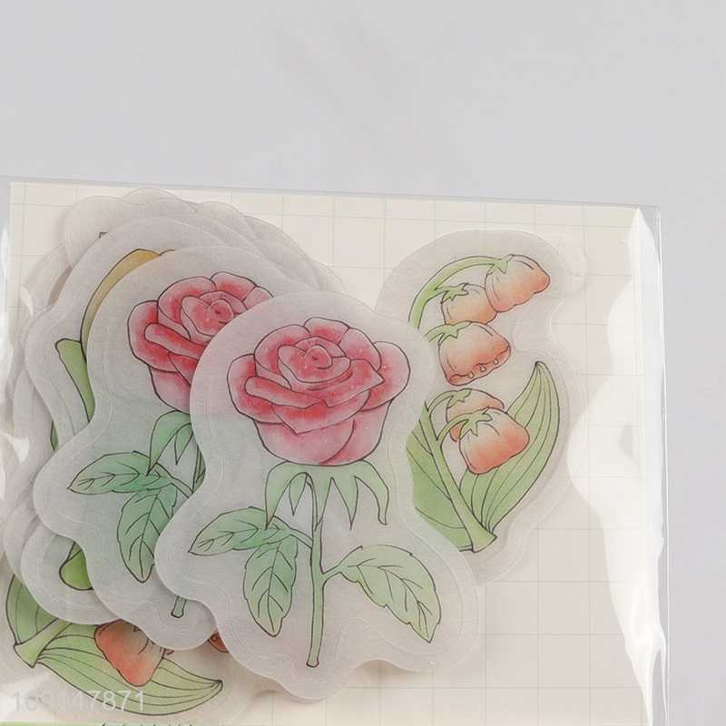Good quality flower shape pvc bookmark page marker for gifts
