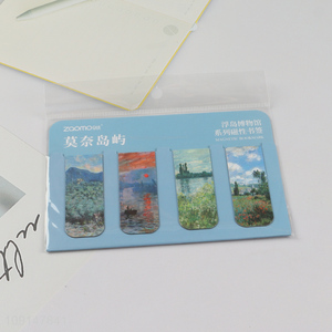 China products 4pcs folding magnetic bookmark magnetic page marker for gifts