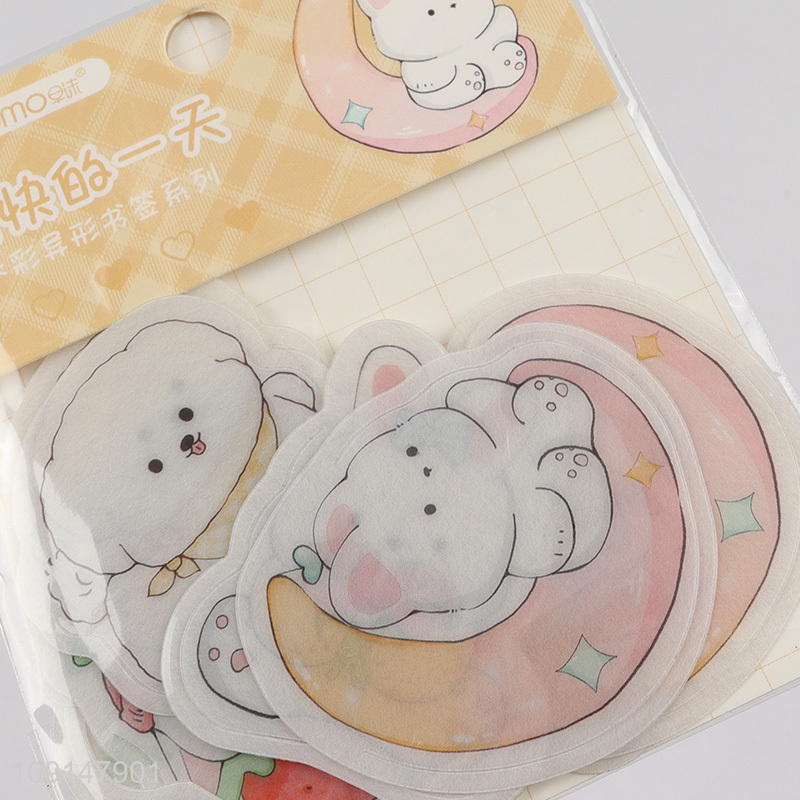 Most popular cartoon 12pcs pvc bookmark page marker set