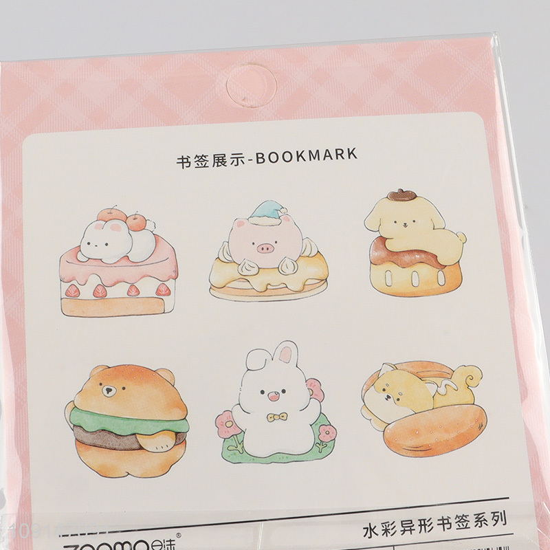 Hot items cartoon students 12pcs pvc bookmark page marker set