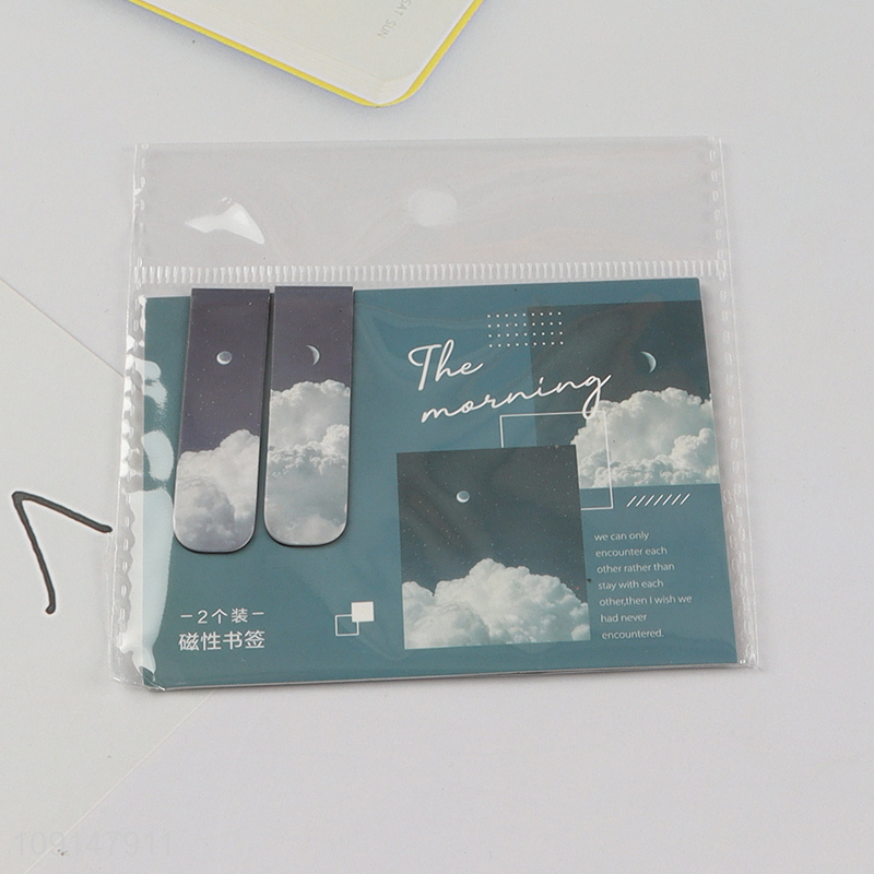 Best selling students folding magnetic bookmark magnetic page marker wholesale