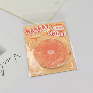 China wholesale orange shape students writing paper sticky notes