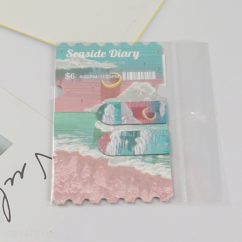 Good sale creative folding magnetic bookmark magnetic page marker