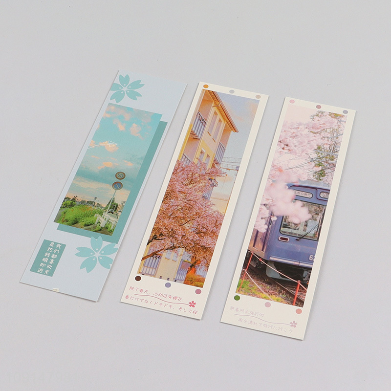 Yiwu market reusable creative students paper bookmark page marker