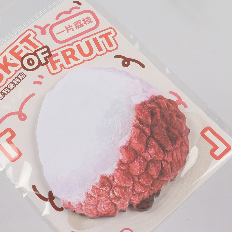 Low price students school fruit series paper sticky notes