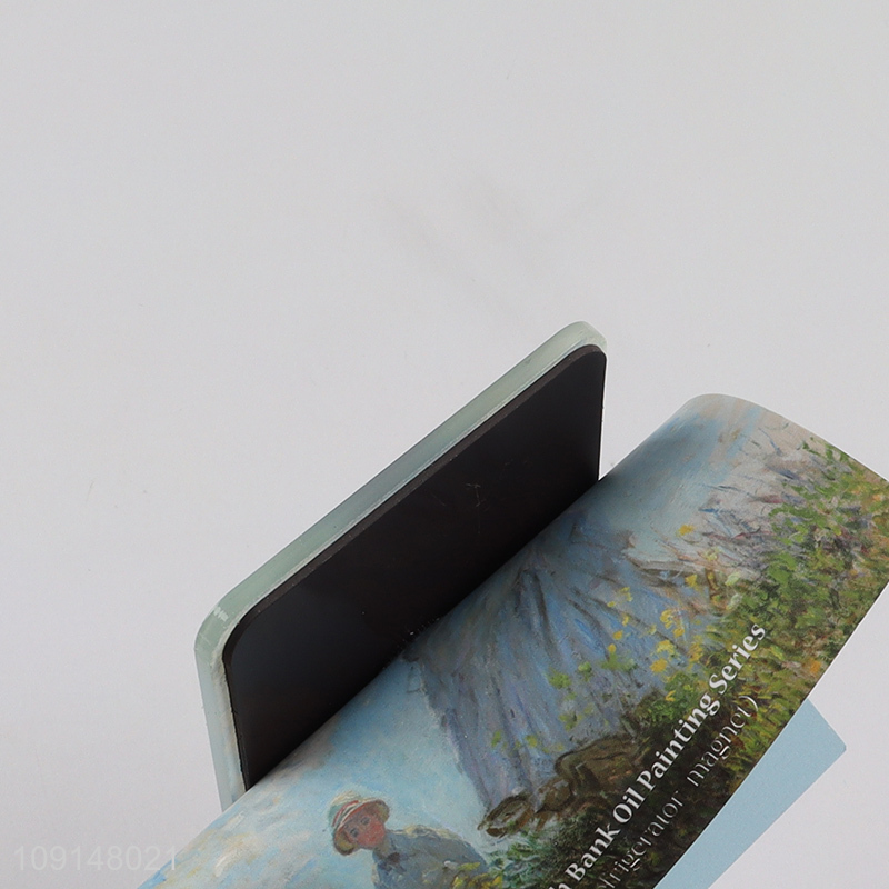 Best sale square oil painting series fridge magnet refrigerator magnet