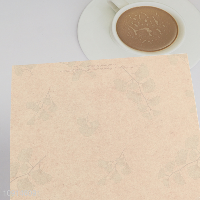 Good selling flower printed paper envelope letter paper set