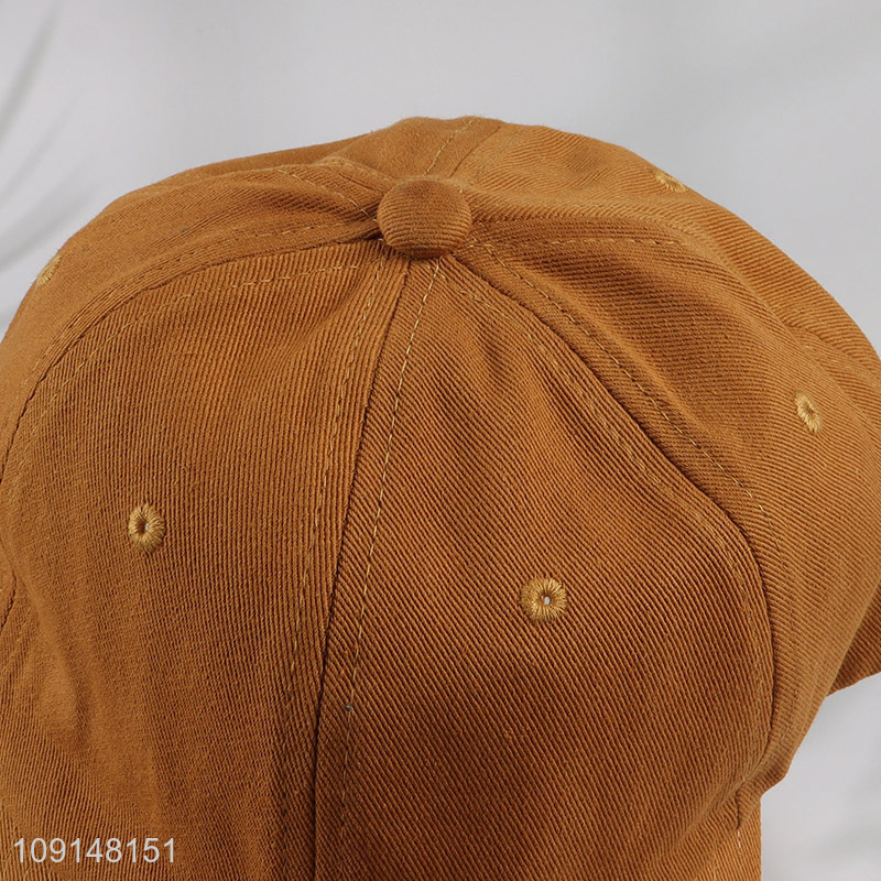 Online wholesale adjustable fashion cotton peaked cap for men women
