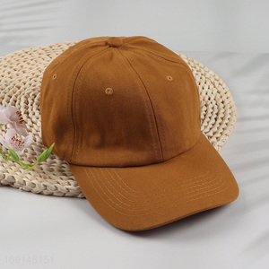 Online wholesale adjustable fashion cotton peaked cap for men women