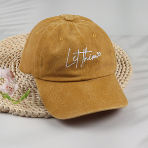 Popular products men women fashionable cotton peaked cap for outdoor