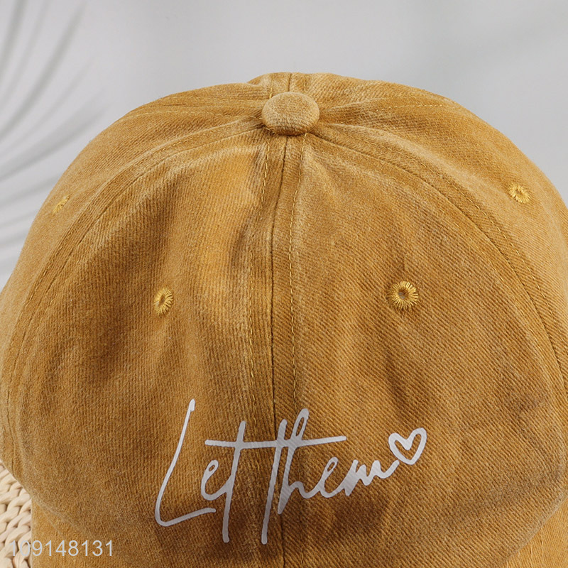 Popular products men women fashionable cotton peaked cap for outdoor