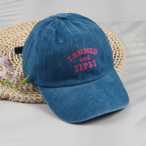 Yiwu market fashion casual cotton peaked cap baseball hat for sale