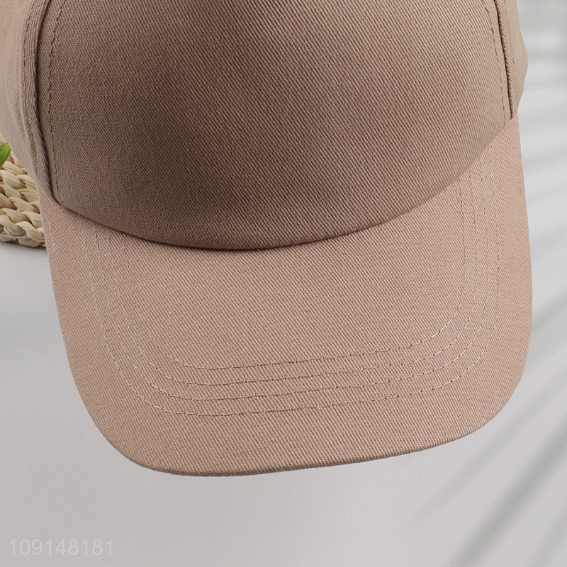 Hot items simple adjustable fashion cotton peaked cap wholesale