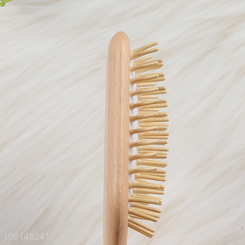 China supplier anti-static wooden massage hair comb hair brush for sale