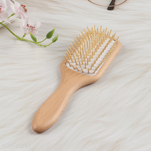 China supplier anti-static wooden massage hair comb hair brush for sale