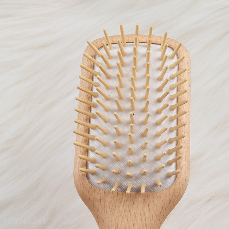 China supplier anti-static wooden massage hair comb hair brush for sale