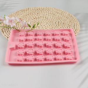 Top selling rose flower shape silicone candy mold chocolate mold for baking tool