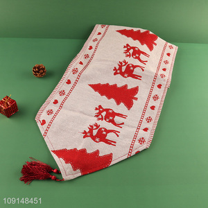 Factory Direct Sale Christmas Table Runner Holiday Farmhouse Indoor Decoration