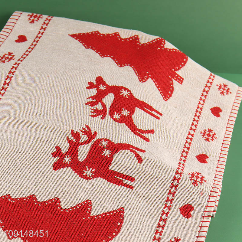 Factory Direct Sale Christmas Table Runner Holiday Farmhouse Indoor Decoration