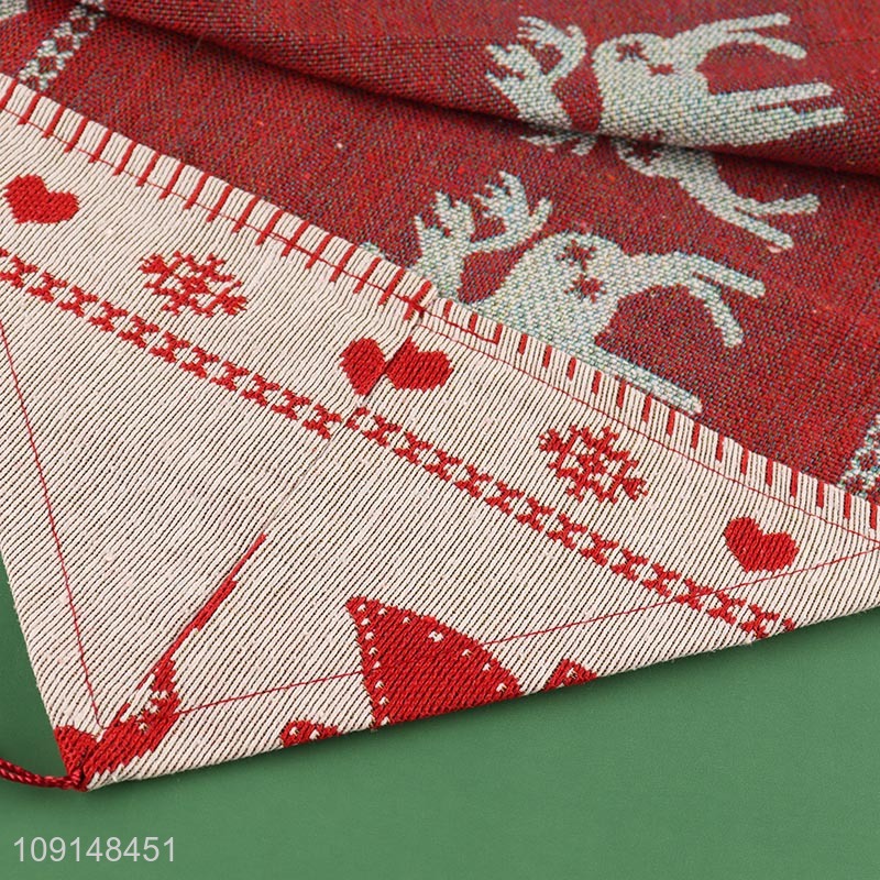 Factory Direct Sale Christmas Table Runner Holiday Farmhouse Indoor Decoration