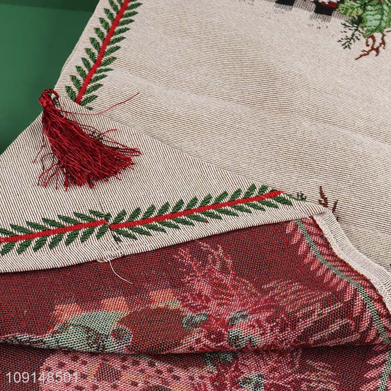 Factory Supply Christmas Table Runner Seasonal Winter Home Table Decorations