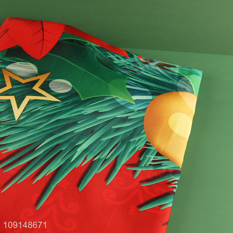 New Arrival Christmas Fabric Tablecloth Xmas Table Cover for Dinner Decor